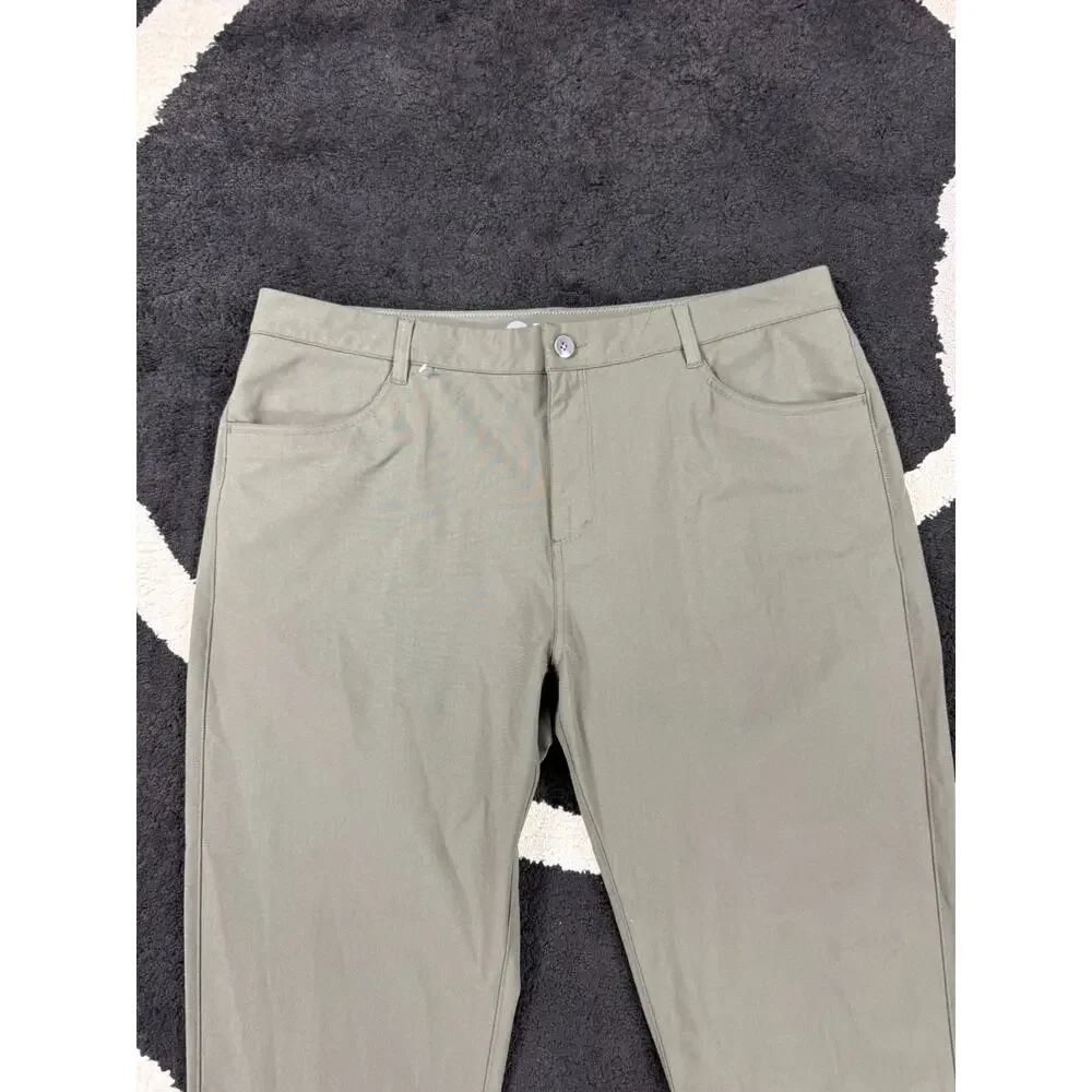 Vuori Pants Mens 38x28 Green Meta Stretch Performance Athletic Travel Golf